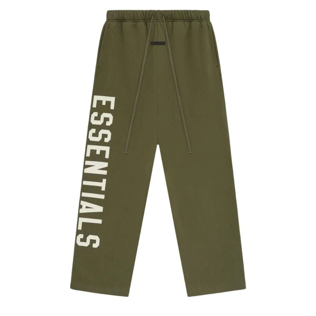 Fear of God Essentials Fleece Relaxed Sweatpant - Military Green Mixnorth