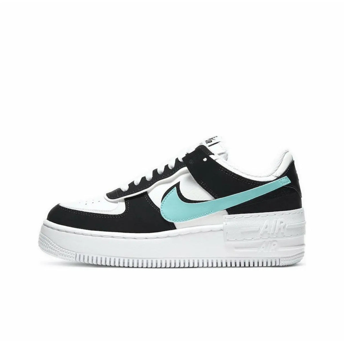 AIR FORCE 1 SHADOW WHITE BLACK AURORA Elle73