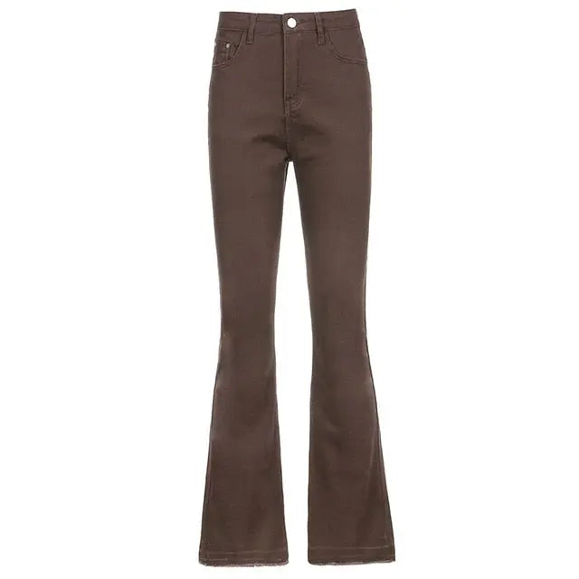 Classic Flare Denim Pants bohoomodern