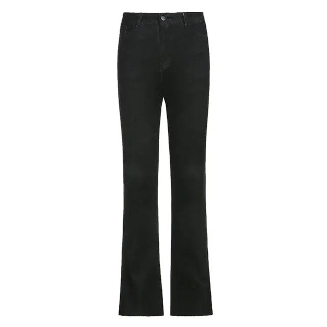Flare Denim Pants High Waist Jeans Mixnorth
