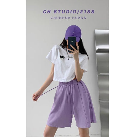 Casual Sports Shorts Straight