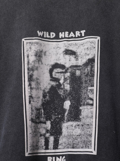 Faded Washed Black T-Shirt