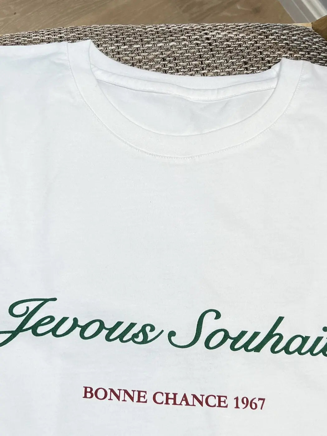 White Letter Print T-Shirt Mixnorth