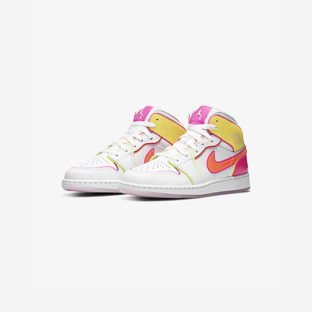 AIR JORDAN 1 MID SE GS EDGE GLOW