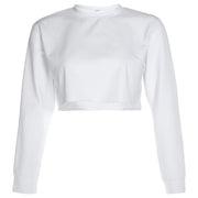 Solid Harajuku Cotton Basic Sweatshirt