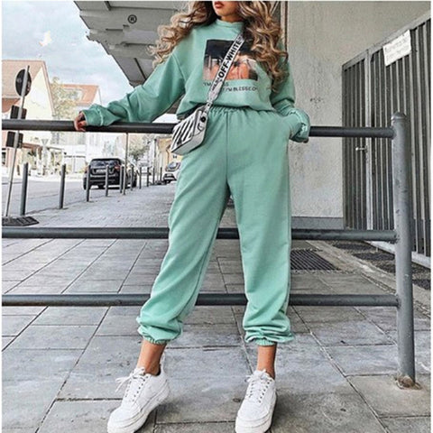 High Waist Woolen Cotton Pants