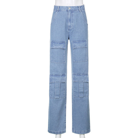 Mom Jeans Big Pocket Cargo Pants