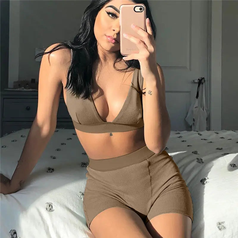 Set Strap Bra Bustiers Tank Vest Crop Mixnorth