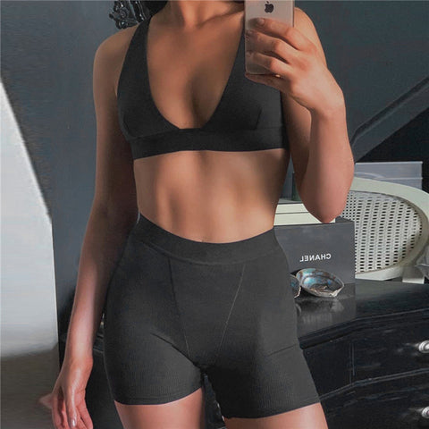 Set Strap Bra Bustiers Tank Vest Crop