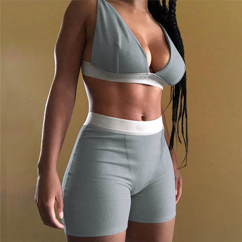 Set Strap Bra Bustiers Tank Vest Crop