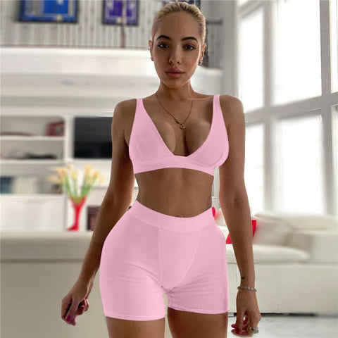 Set Strap Bra Bustiers Tank Vest Crop