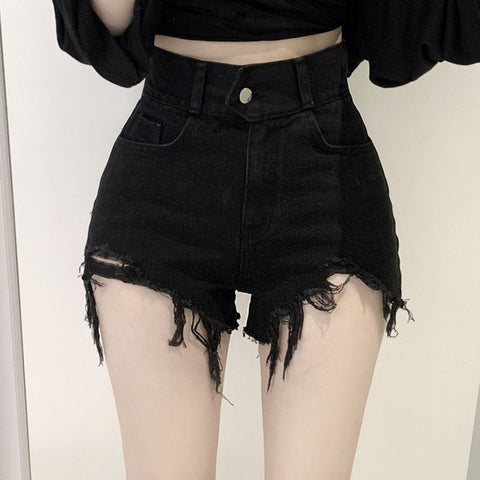 Ripped Jeans Shorts