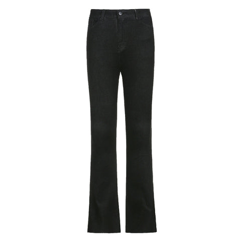 Flare Denim Pants High Waist Jeans