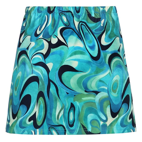 Harajuku Hand-Painted Green Skirt