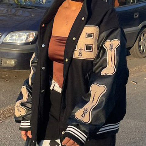 Leather Baseball Jacket