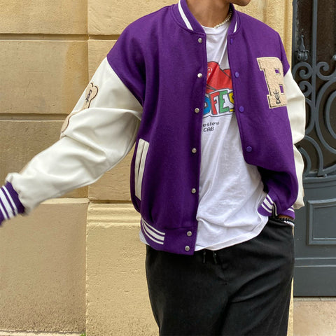 Leather Baseball Jacket
