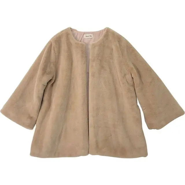 Elegant Faux Fur Coat Mixnorth