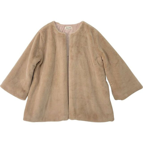 Elegant Faux Fur Coat