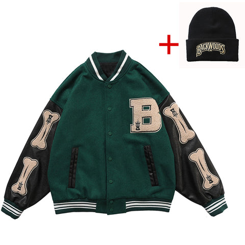Leather Baseball Jacket