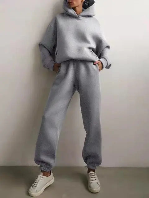 Tracksuit 2 Piece Set Oversized Pullover Sweatshirts Pants Mixnorth