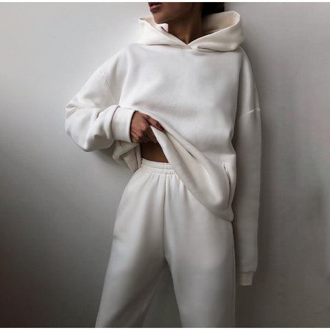 Tracksuit 2 Piece Set Oversized Pullover Sweatshirts Pants