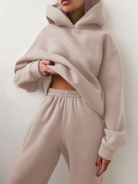 Tracksuit 2 Piece Set Oversized Pullover Sweatshirts Pants