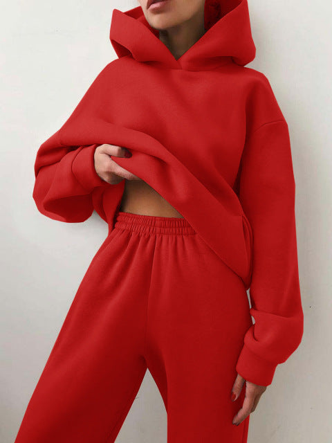 Tracksuit 2 Piece Set Oversized Pullover Sweatshirts Pants