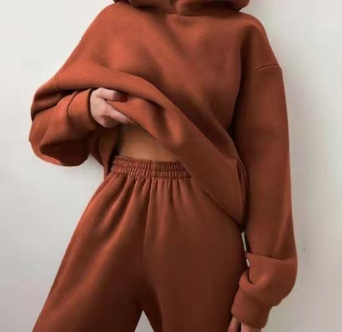 Tracksuit 2 Piece Set Oversized Pullover Sweatshirts Pants