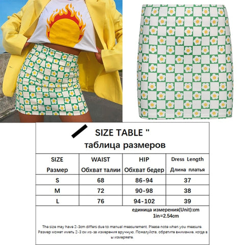 Harajuku Hand-Painted Green Skirt