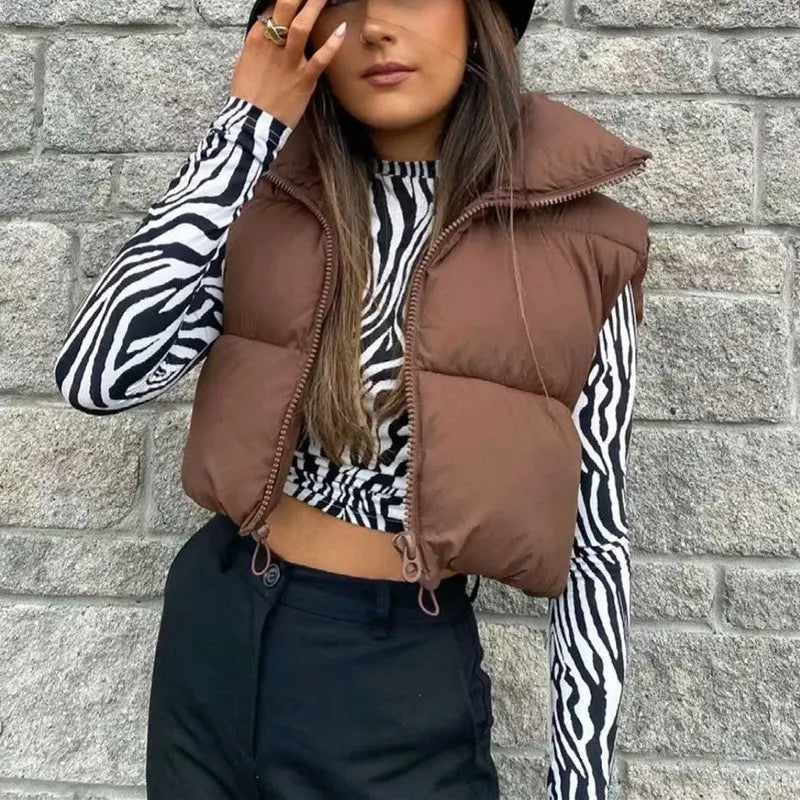 Puffy Vest Sleeveless Mixnorth