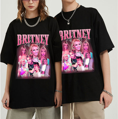 Oversized T Shirt Britney Spears Print