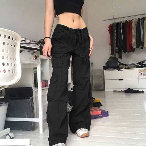 Mom Jeans Big Pocket Cargo Pants