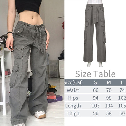 Mom Jeans Big Pocket Cargo Pants