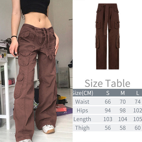 Mom Jeans Big Pocket Cargo Pants