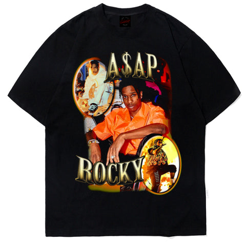 2pac Print T Shirt Oversized