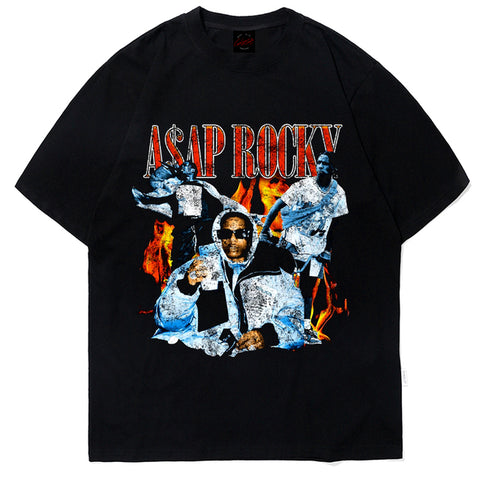 2pac Print T Shirt Oversized