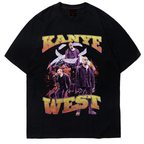 2pac Print T Shirt Oversized