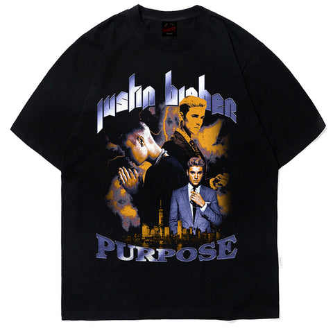 2pac Print T Shirt Oversized