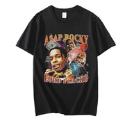 ASAP Rocky Rapper Print Oversized T Shirt