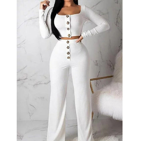 Slim Button Casual Suit