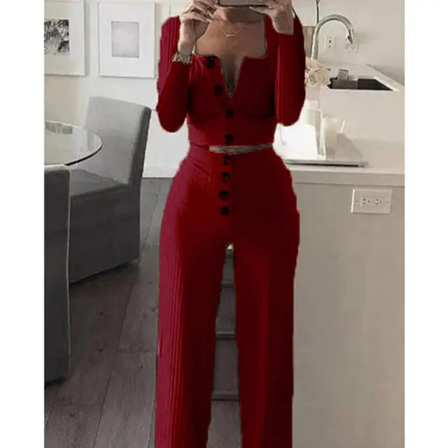 Slim Button Casual Suit Mixnorth